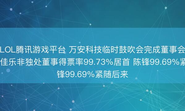 LOL腾讯游戏平台 万安科技临时鼓吹会完成董事会换届 俞佳乐非独处董事得票率99.73%居首 陈锋99.69%紧随后来